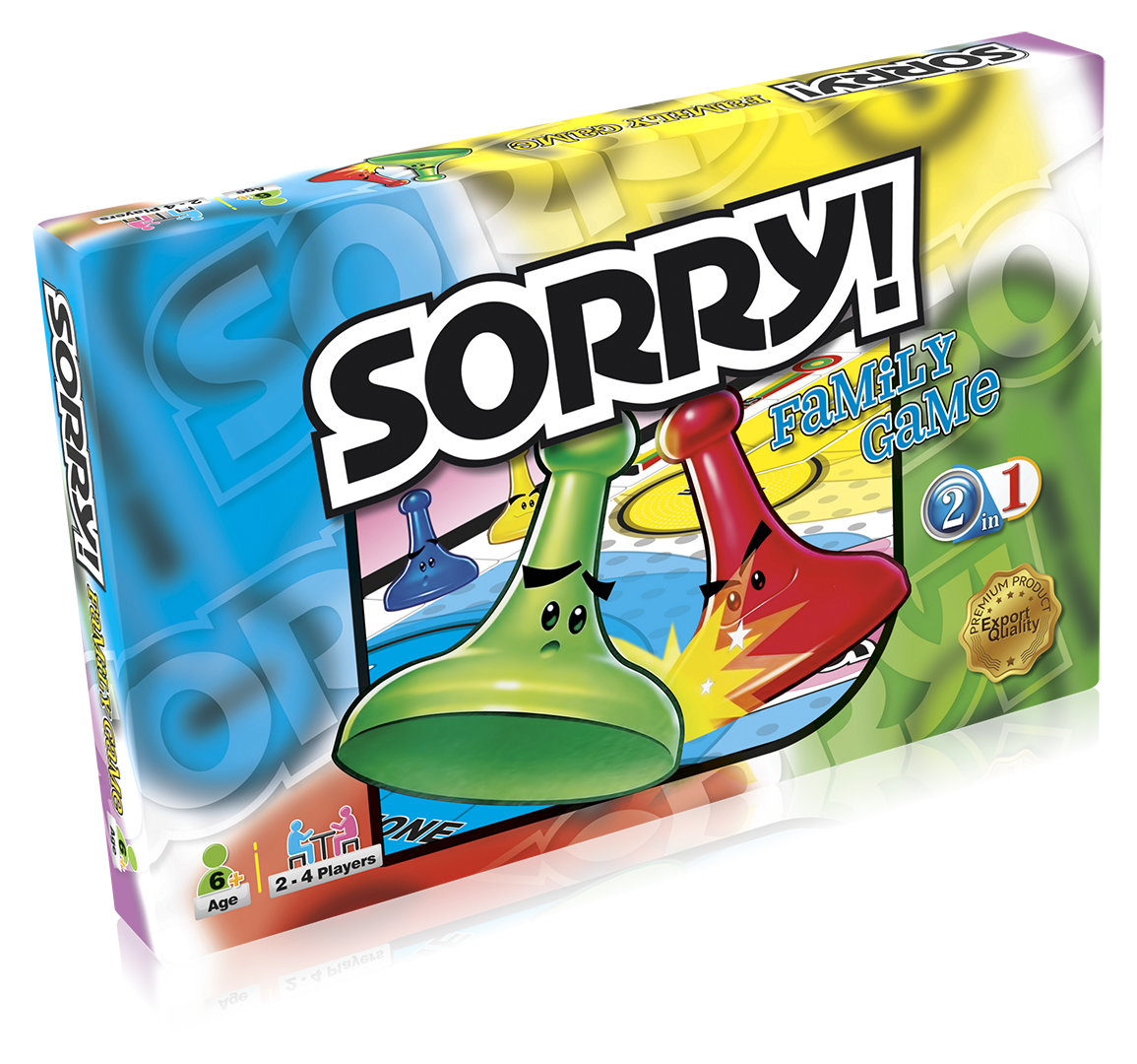 Sorry & Ludo – Family Games – 2 In 1