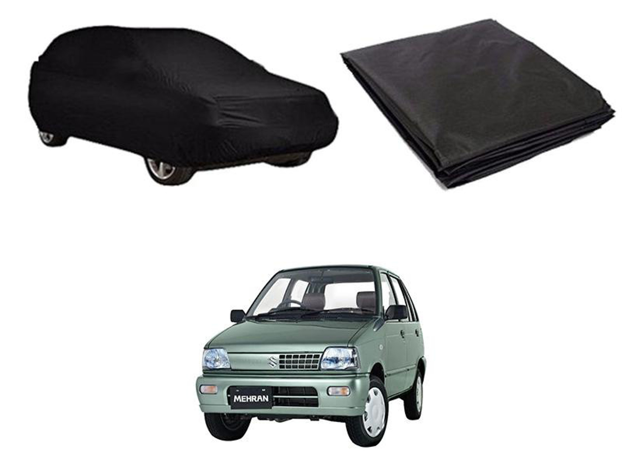 Mehran Top Cover Carbon Coated Water and Dust Proof Car Top PVC Daraz.pk
