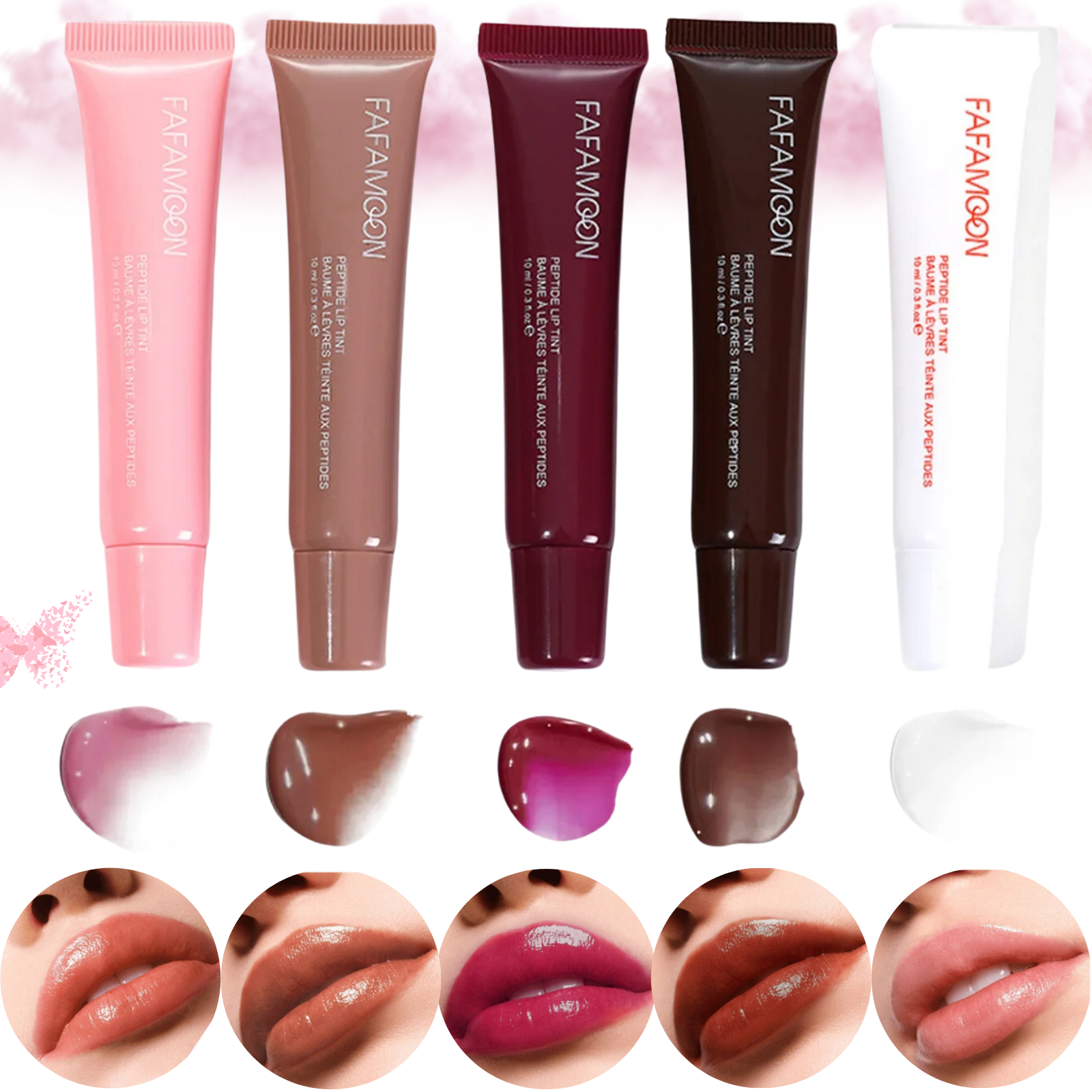 Rhode Peptide Lip Gloss Dupe, Fafamoon Lip gloss, FAFAMOON Lip Lint, | Lip Gloss Korean,  – Moisturizing, Non-Sticky, Long-Lasting & Smooth | Glossy Lip Stain for College Students, Professionals & Beauty Enthusiasts