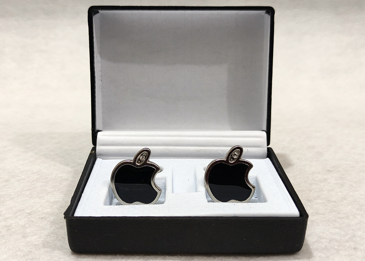 Black Metal Cufflinks for Men