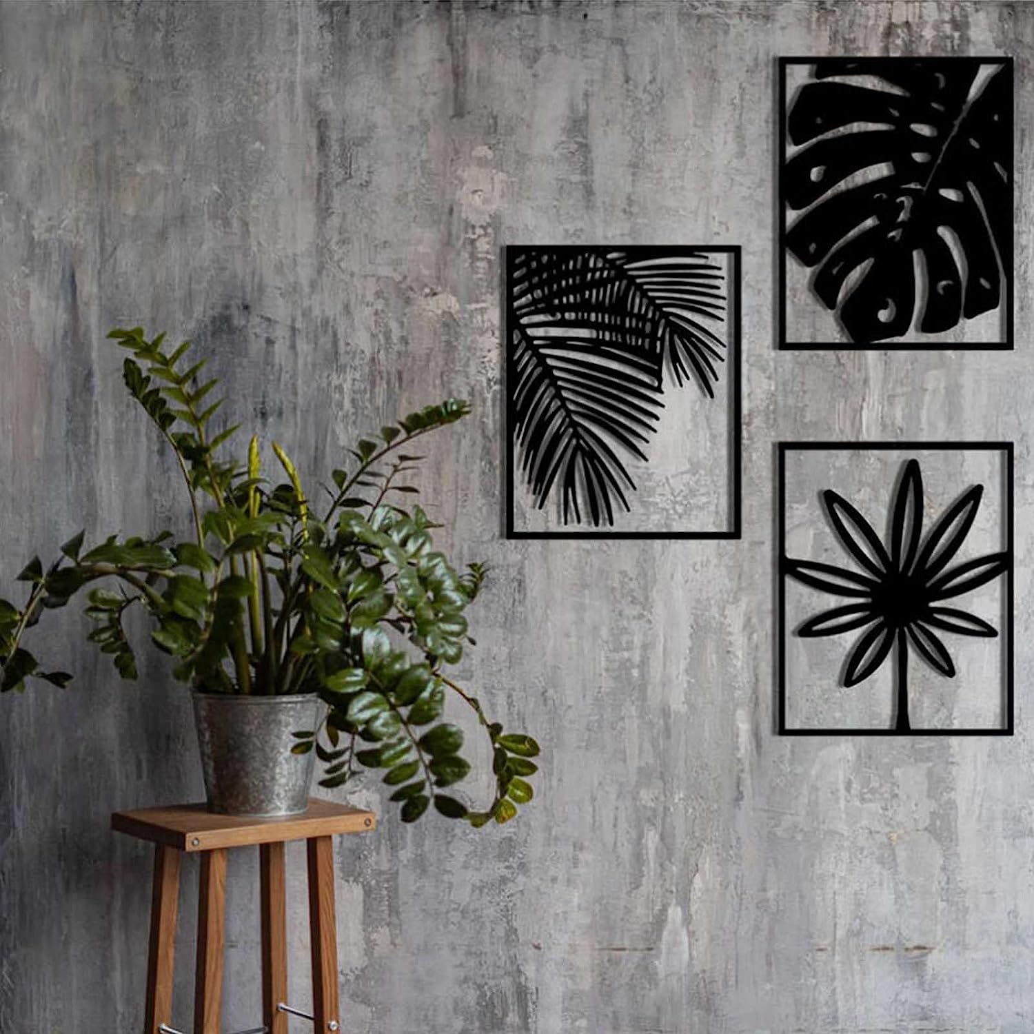 3D Wooden Wall Art-3 pcs Unique Wooden Wall Frames,Wall décor Wall Frames for Bedroom,Offices And Gift, Wooden Home Decor & Wall Art