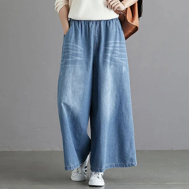 ZARA Wide Leg Denim Soft Stuff jeans pant For her (SELECT ONLY WAIST SIZE)