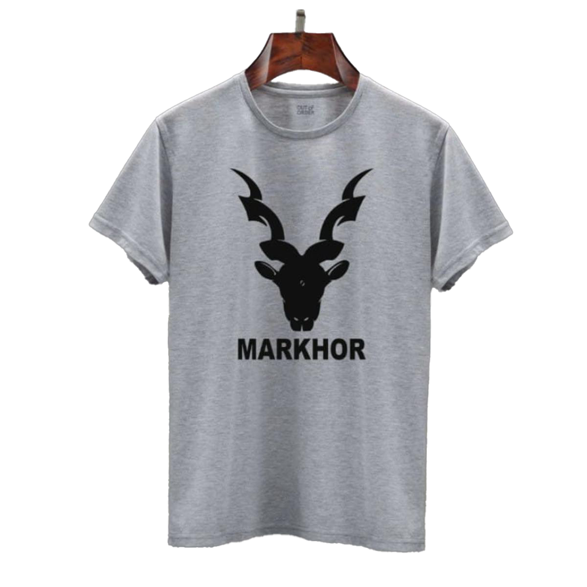 Summer Half Sleeves Markhor Printed Tshirt For Men