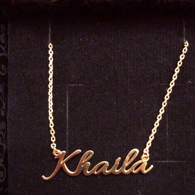 Personalized Gift 18K Gold Plated Name 