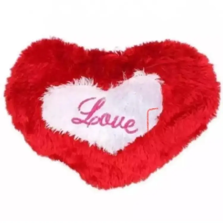 Fluffy on sale heart cushion