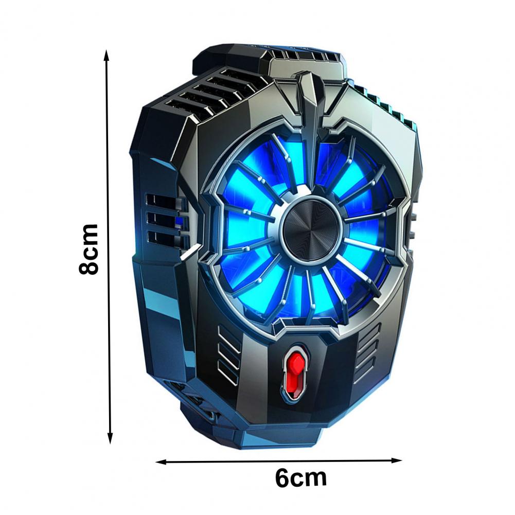 X20 Universal Mobile Cooling Fan Game Plugin Silent Radiator Phone Cooler System RGB Lights Dual Gears Two Speed Modes | Adjustable Portable Heat Sink Gamepad Trigger Holder Semiconductor USB Phone Radiator | For Gaming PUBG FREEFIRE