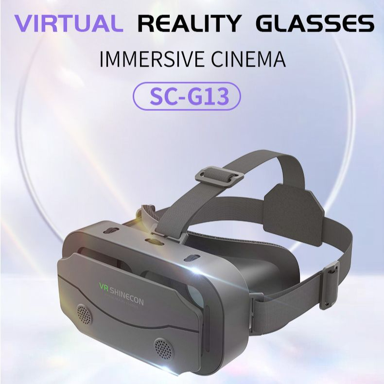 SC-G13 VR Box Shinecon  3D Virtual Reality Headset  HD Optical Lenses  Compatible with Android & iOS Smartphones  Mobile Gaming