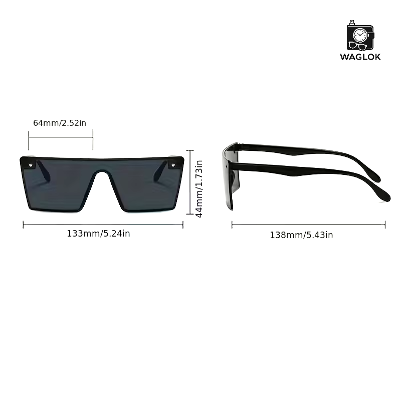HD Vision Fashion Sunglasses – Trendy Oversized Frame | 100% UV Protection | Street Style Essential