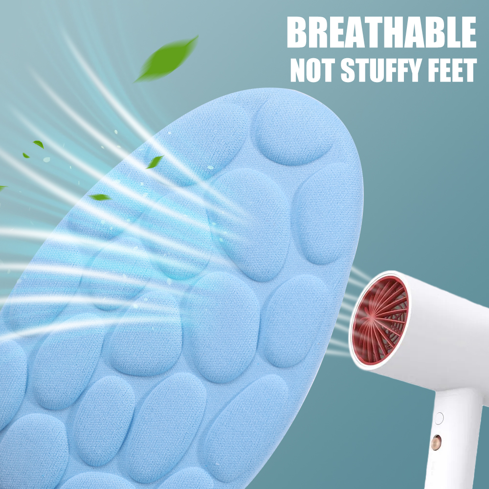Adjustable Nano Antibacterial Sport Insoles Sneakers Memory Foam Shoes Pads Deodorant Sweat Absorption Running Cushion