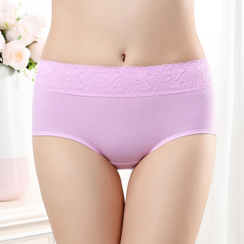 Female Physiological Pants Leak Proof Menstrual Women Underwear Period  Panties Cotton Health Seamless Briefs In The Waist - Size L (light Yel)