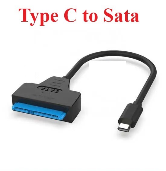 Type C to SATA - Sata to Type C - External Hard drive - Converter - Cable - Adapter - Support 2.5" & 3.5" - For SSD - HDD - Hard Drive
