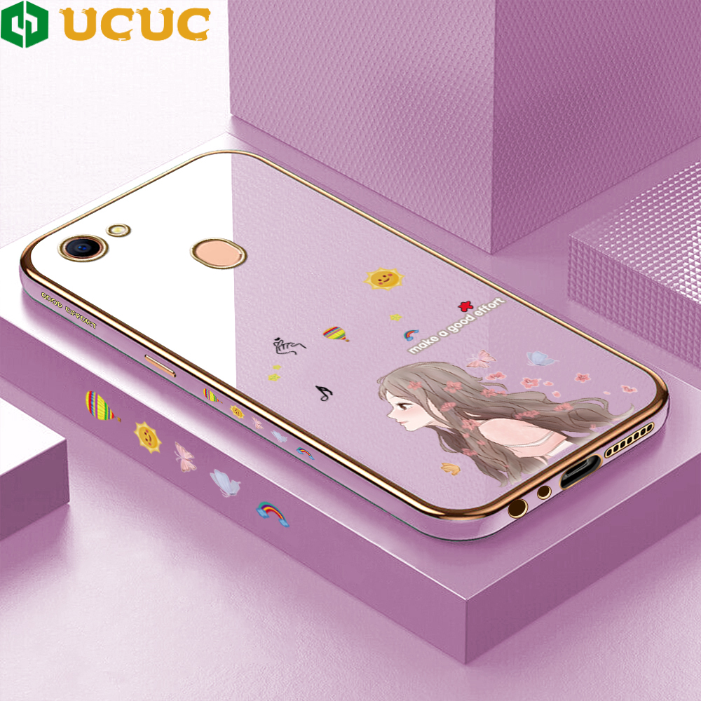 UCUC for OPPO F5 F5 Plus F5 Youth Back Cover Free Lanyard