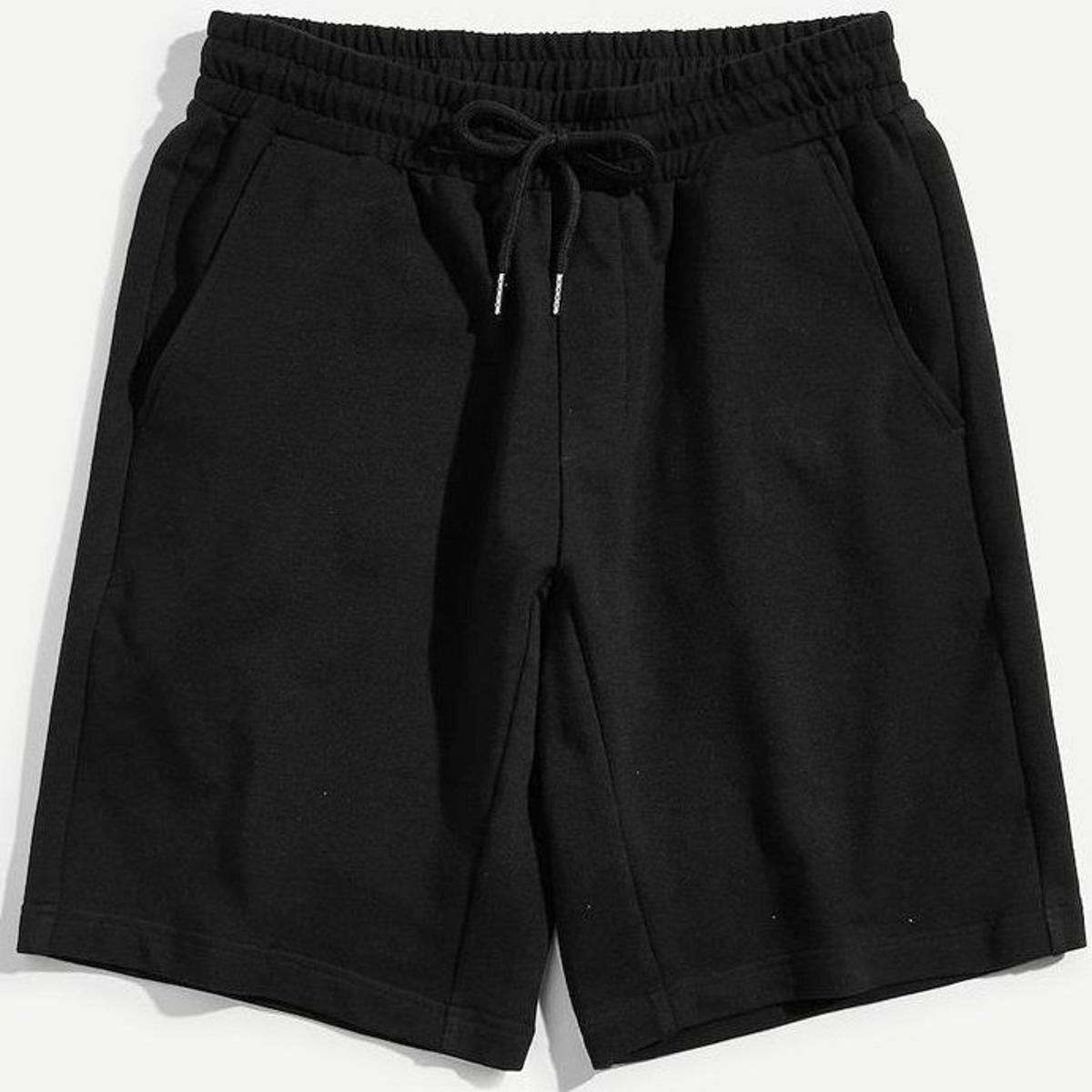 Black Men's Loose-fit Shorts