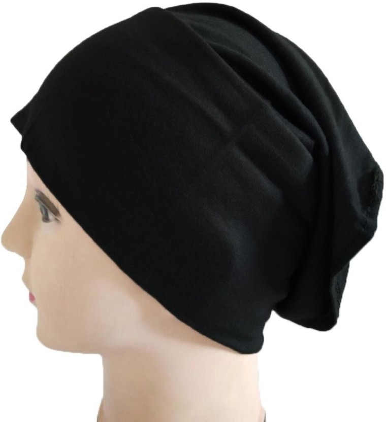 Plain Skin Muslim Headscarf Inner Hijab Caps Wraps Women Islamic Under Scarf Ninja Scarf Ramadan Stretch Cotton Bonnet Caps Full Cover Islamic Hat