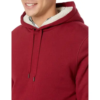   Essentials Men's Sherpa-Lined Pullover Hoodie