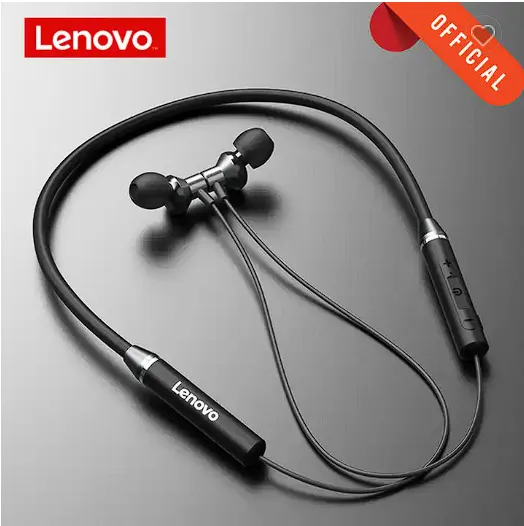 Lenovo HE05X II Bluetooth Neckband – Wireless Earphones with Stereo Sound, Mic & IPX5 Waterproof