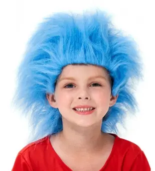 blue thing wig