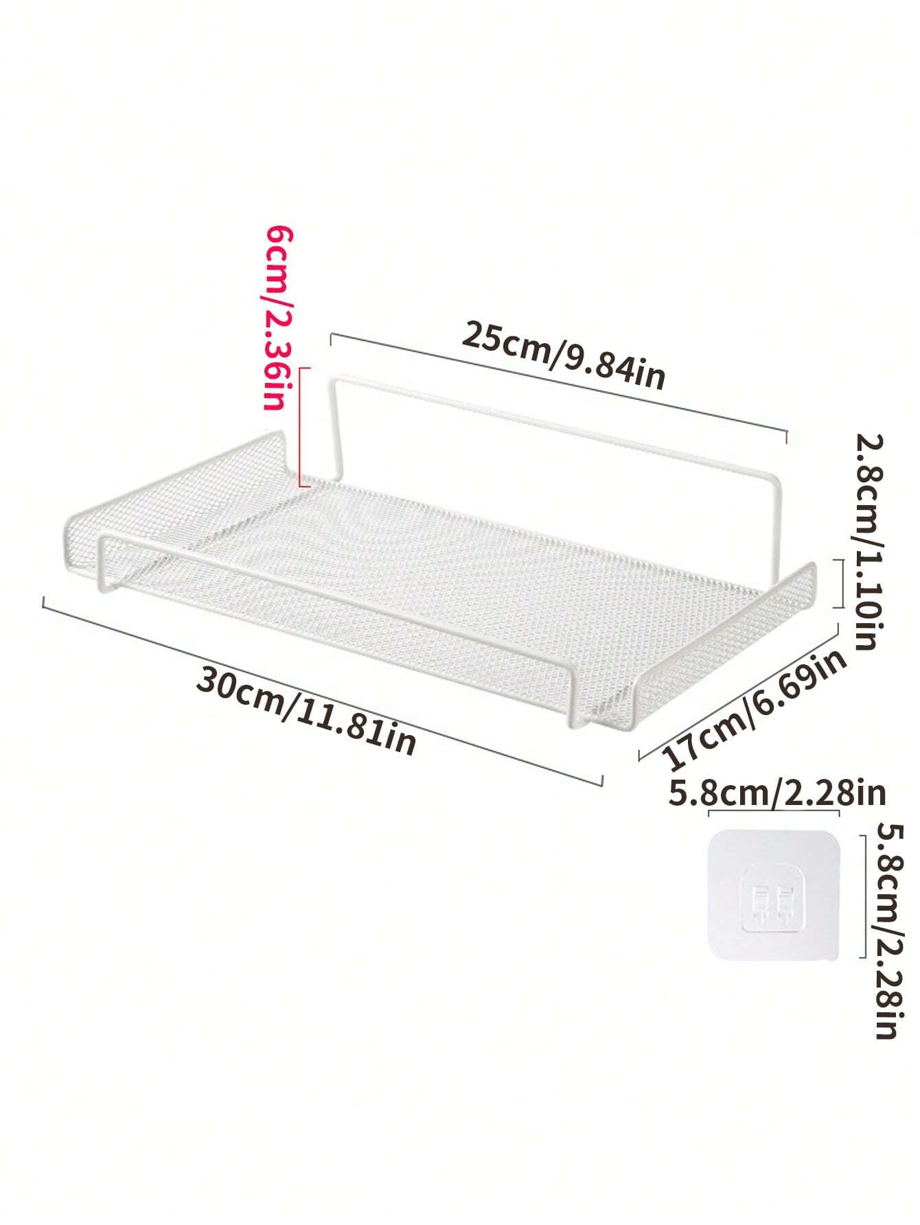 WIFI Router Shelf Stand Wall-mounted TV Screen Top Storage Box Office Organizer Home Sundries Storage Rack