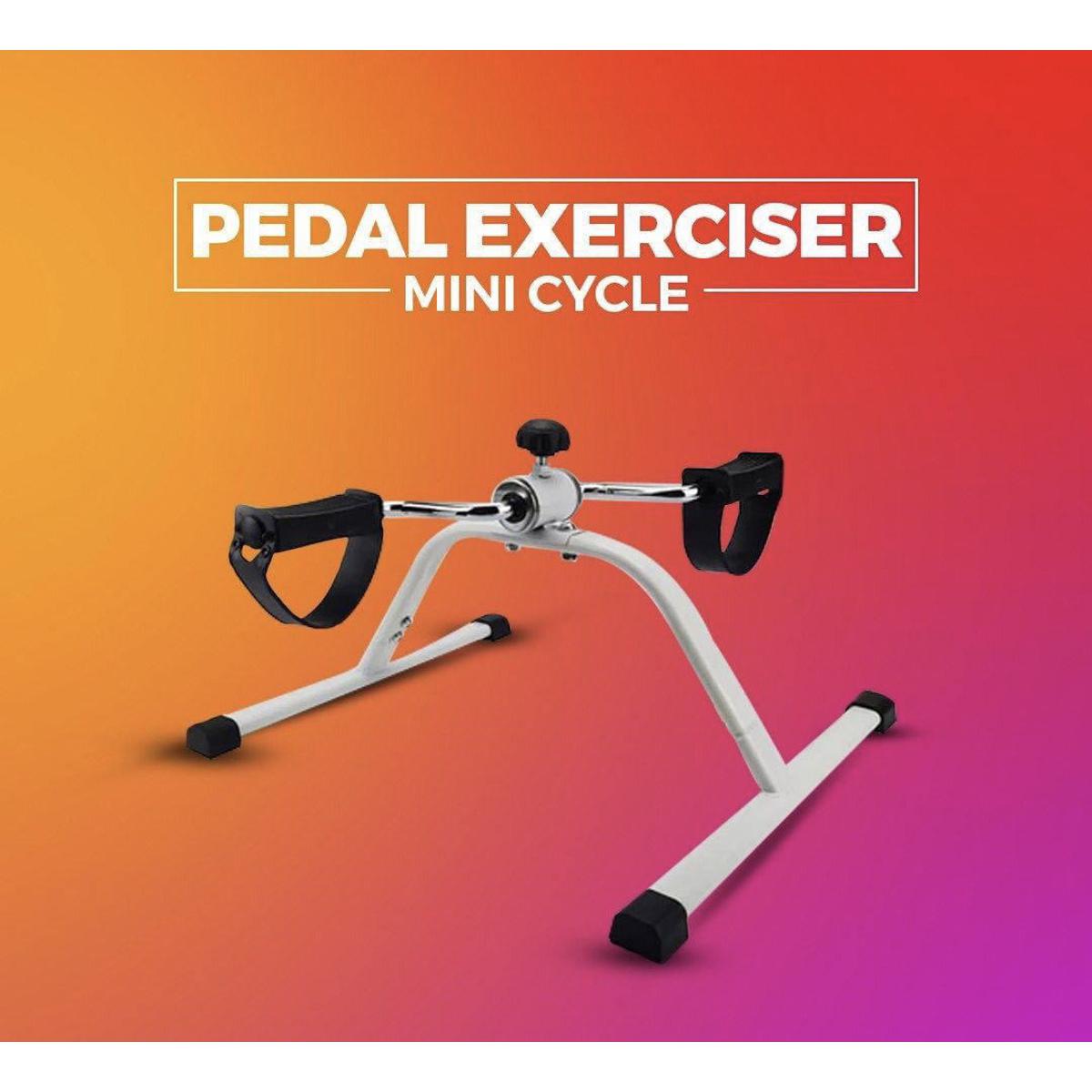 Foot Pedal Exerciser - Portable Foot, Hand, Arm, Leg Exercise Pedaling Machine - Mini Stationary Bike Pedal
