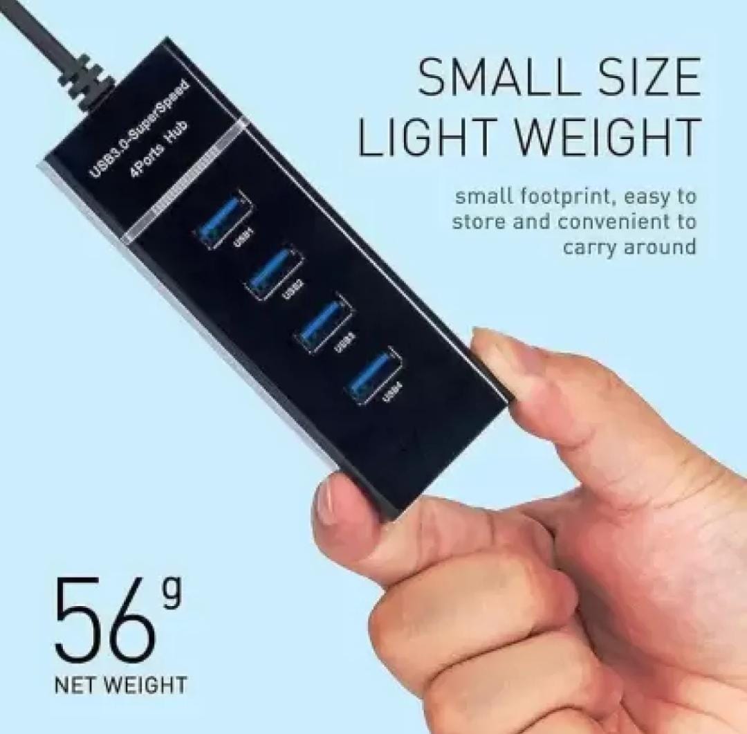 USB 3.0 Hub 4 Ports Extension for Mobile Gaming PC Laptop ~ Super-fast 4 port USB Hub 3.0 Multi Splitter Adapter Extender for Windows / MacBook / Android / PS4 / Phone / Tablet / Computer / Keyboard & Mouse | usb hub | hub | Usb | 3.0 usb hub | USB HUB