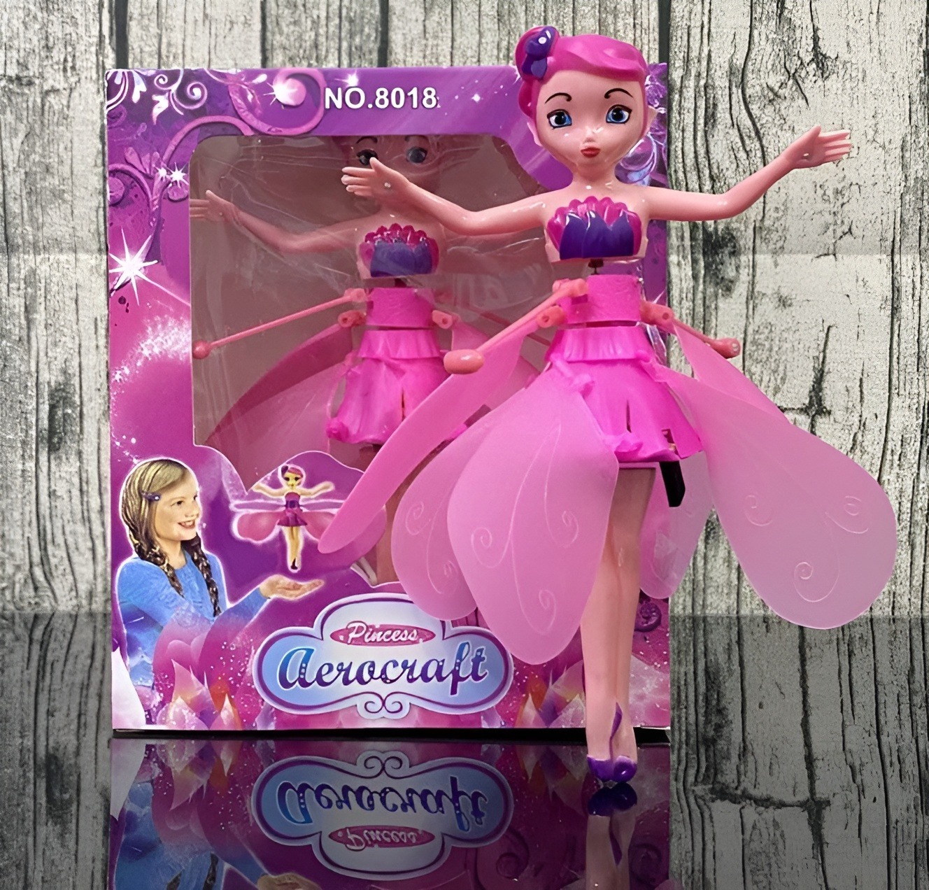 Little Girls Fairy Princess Doll Hand Sensor Flying Aerocraft Kids Toy - Beautiful Electric Induction Hover,Rechargeable with USB, Infrared Emission Suspension, Smart Sensor, Ideal Gift for Children Hand Control Take Off Fairy Fun toy for Children.
