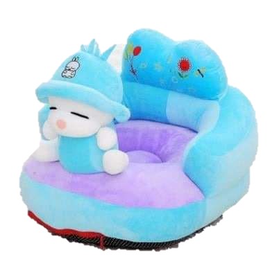 Baby Padded Sofa Booster Seat Cartoon Character Stuffed Toy Learning to Sit