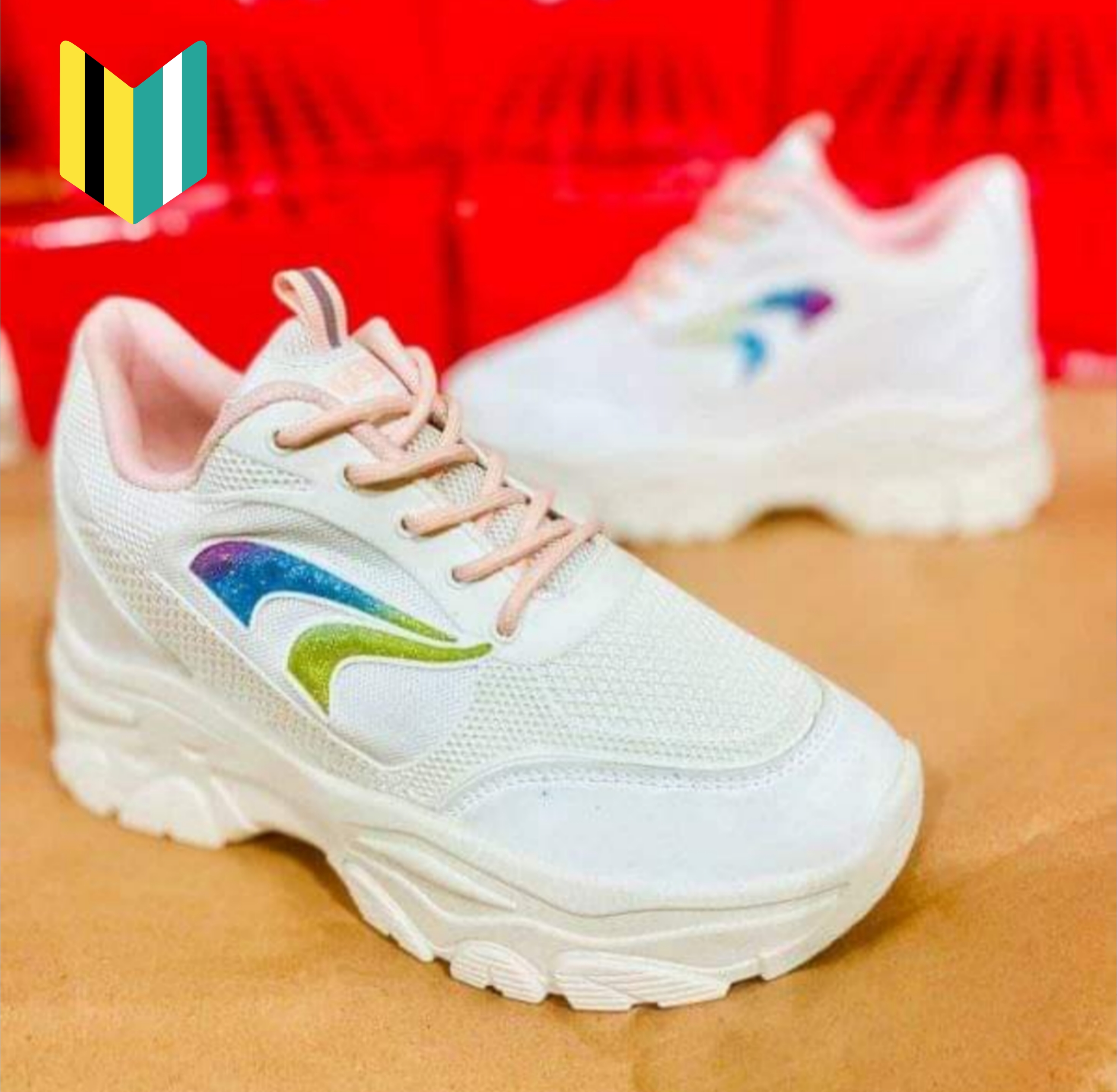 Women's Sneakers Fashion Chunky Sole Sports Joggers High Heel Casual vulcanize Shoes for Girls