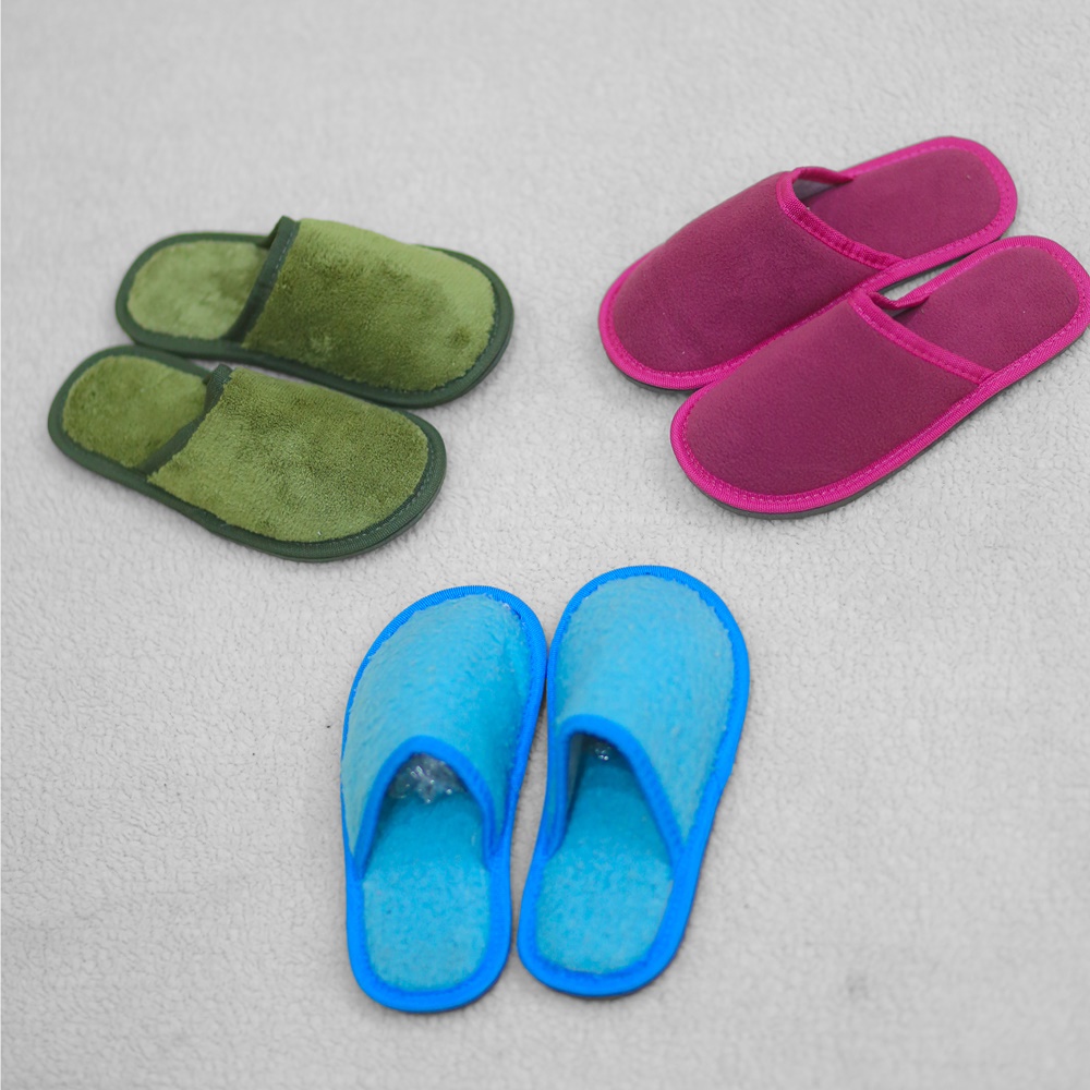 Children's Portable Closed Indoor Slippers Breathable Cute Slippers for Home 1 Pair