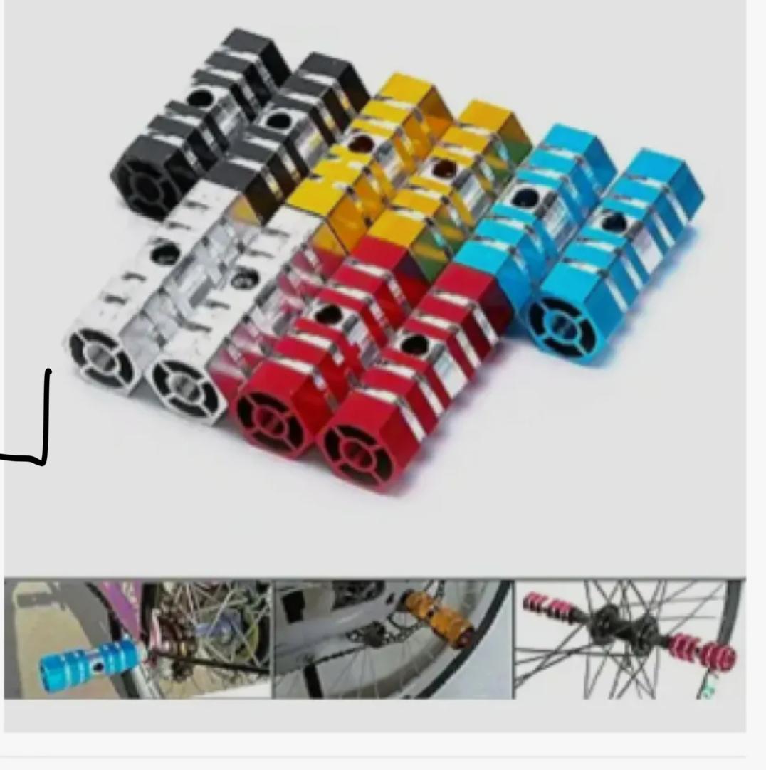 Rear Axle Footrest For Bicycle/Bicycle rear pedal MTB Bike Foot Pegs Bicycle Pedals Front Rear Axle Foot Pegs Footrest Lever Cylinder Rocket Bike Accessorie