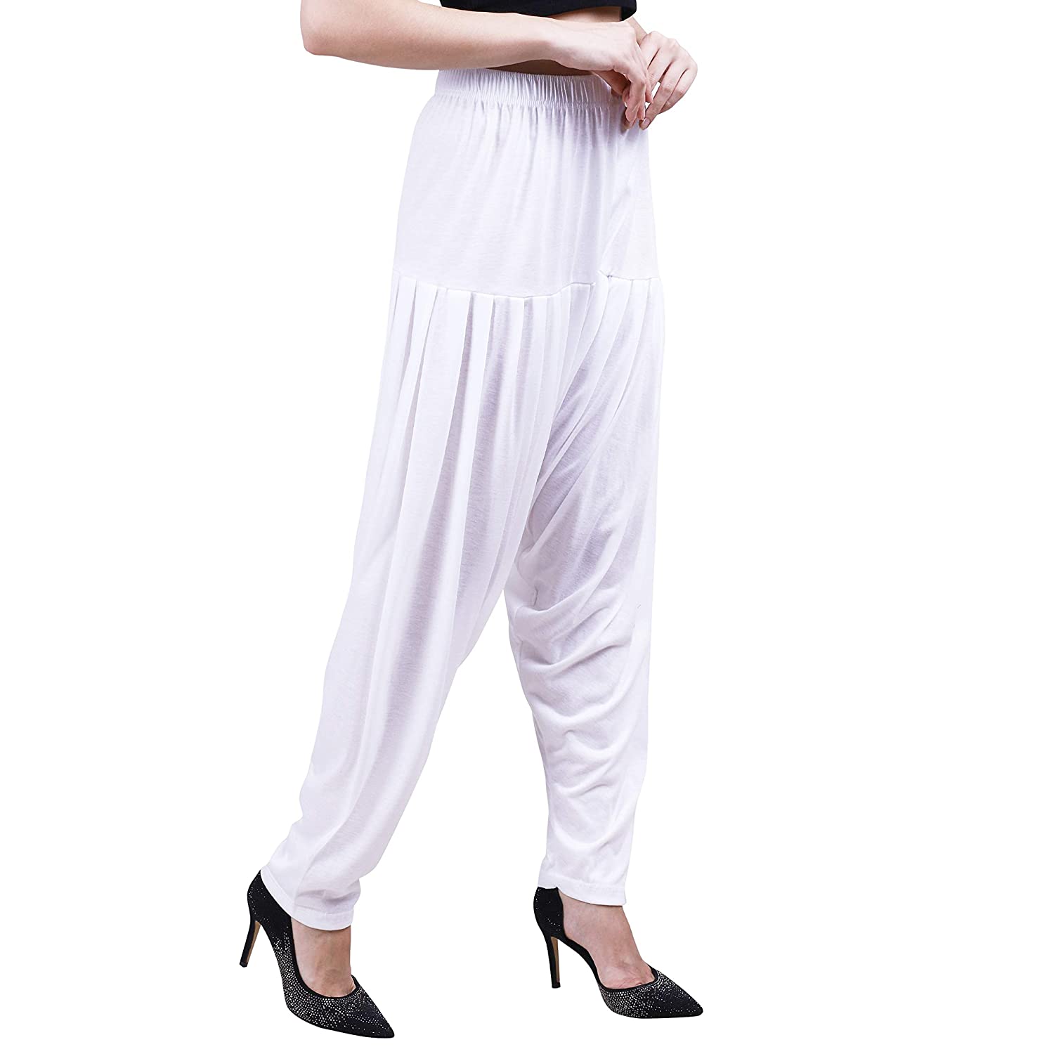Attract Women's Viscose Patiyala/Patiala Pants Yellow