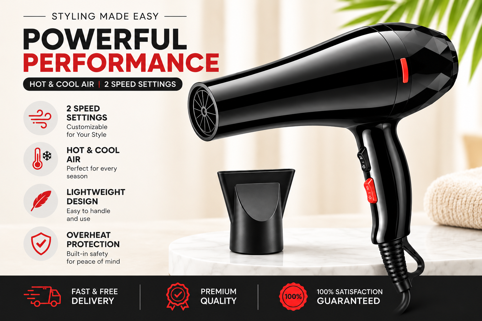 Hair Dryer - Professional Hair Dryer