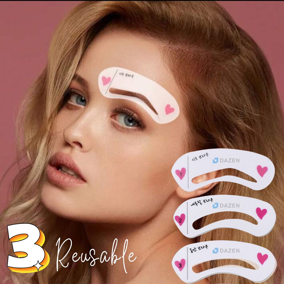 Reusable 6-PCs Eyeliner Stencils Winged Eyeliner Stencil Models Template Shaping Tools Eyebrows Template Card Eye Shadow Makeup Tool