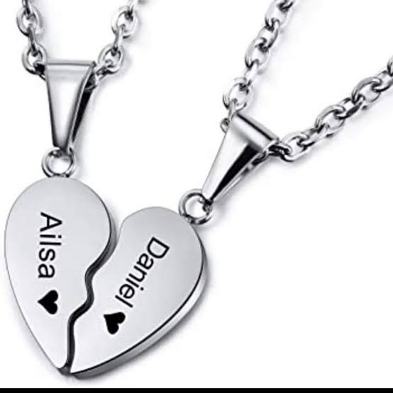 Broken Heart Pendant – Half Heart Design with Custom Engraving