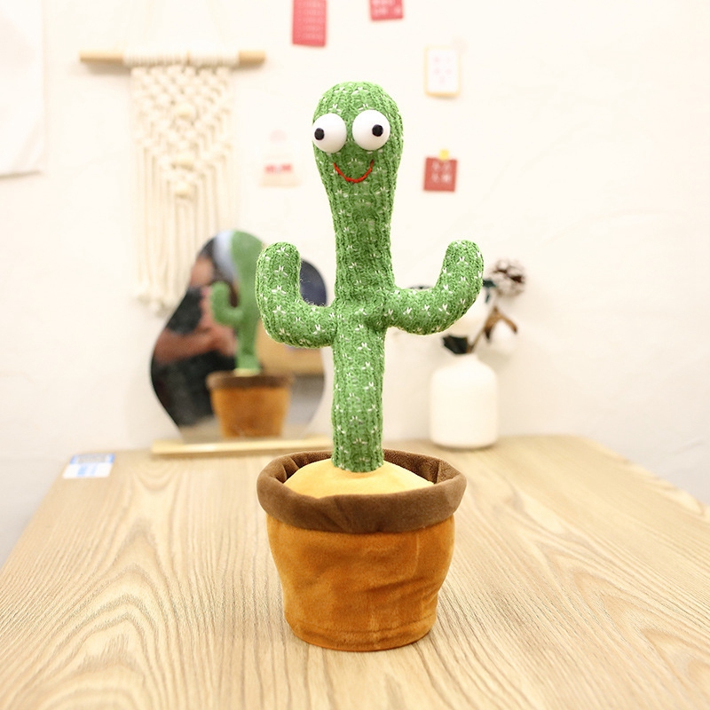 Dancing Cactus (Record,Repeat & Sing) -Chargable Best Trending Toy for kids.