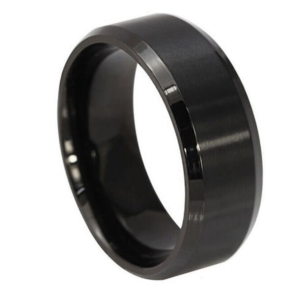 Black Ring  Titanium Steel Band Ring Challa For Men