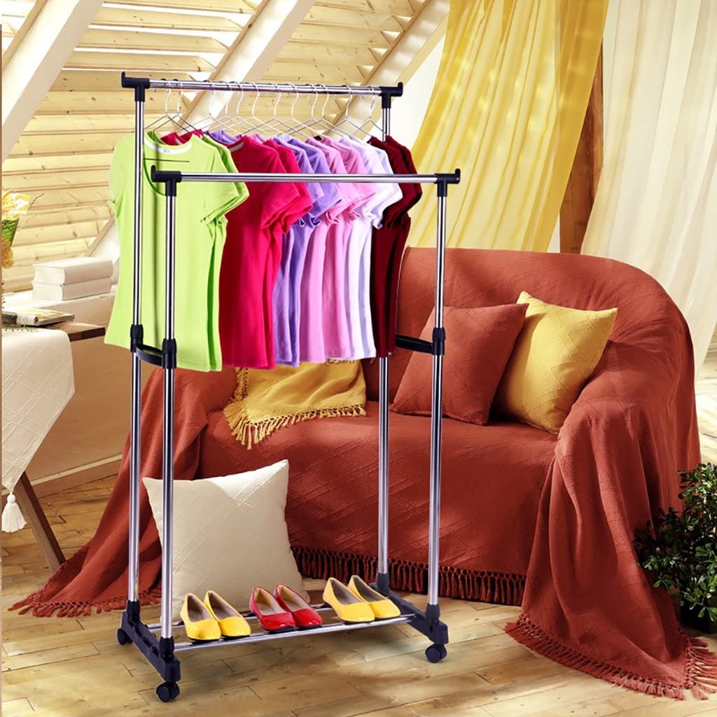Clothes Drying Rack With Shelves Clothes Rack With Extra Hooks Multi