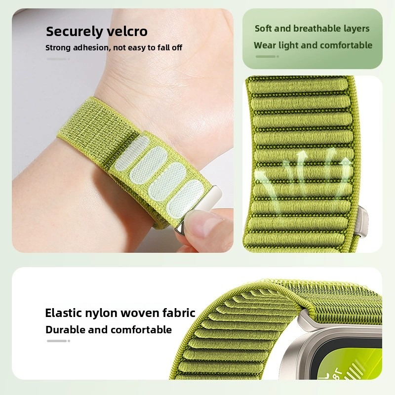 Nylon Strap for Mi Band 10 9 8 Strap Smart Watch Band for Xiaomi Smart Band 10 Strap Mi band 9 Band 8 Only