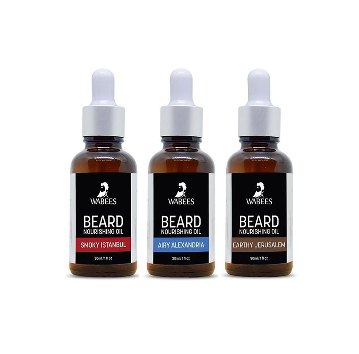 Wabees Set of 3 Beard Oils | Best Seller Grooming Set | Beard Oil For Men | 30ml