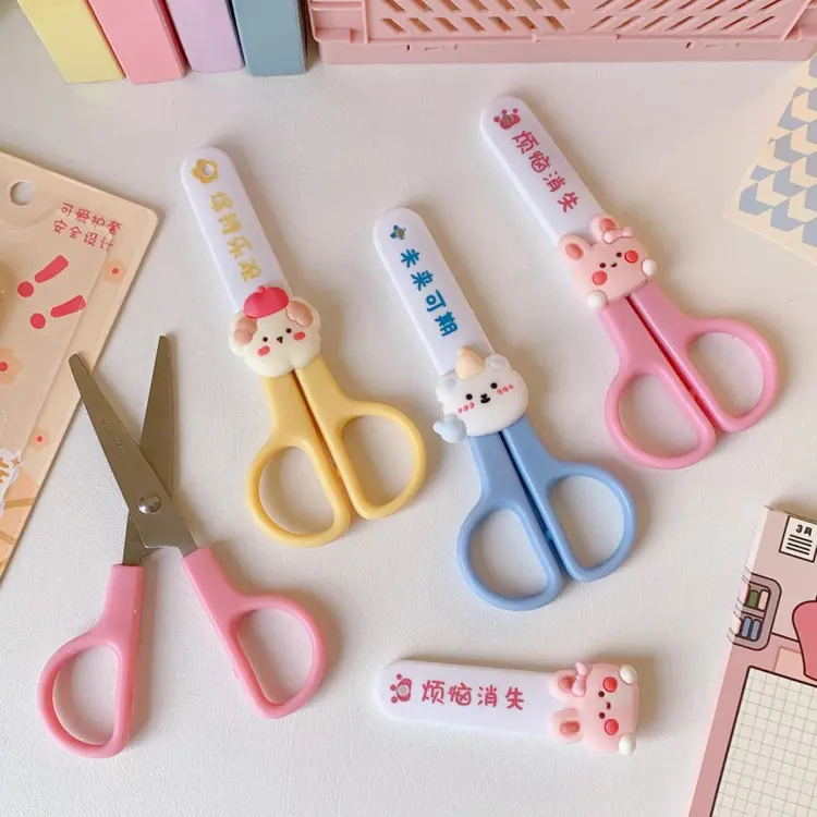 diy cute kawaii plastic scissors for