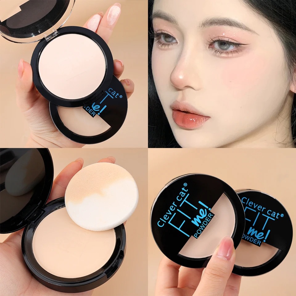 Fitme 2in1 Matte Poreless Natural Compact powder with Puff Oil-control Brightening Tone Makeup