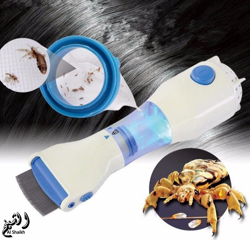 V Comb Electronic Head Lice Removal Machine | Rechargeable Anti Lice Electric Comb with Steel Filter | Safe & Chemical-Free Lice & Nits Remover for Kids & Adults | Includes 2/4/6 Filters | Gentle Vacuum Lice Treatment Tool