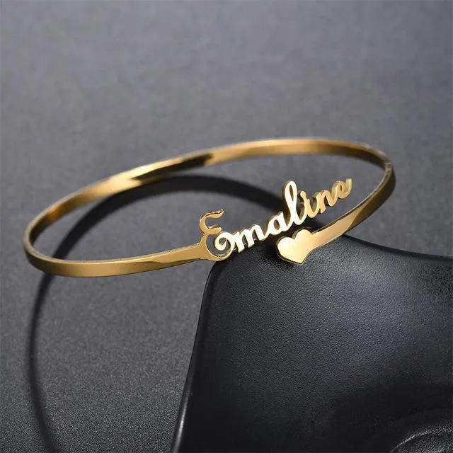Customize Bangles ,  Name Bangles, Personalized Name Bangle And Bracelets, Custom Name Bangle & Bracelet For Girls And Boys With Box Packing (PERFECT GIFT TO SEND YOUR WIFE , FIANCE OR ANY ONE)