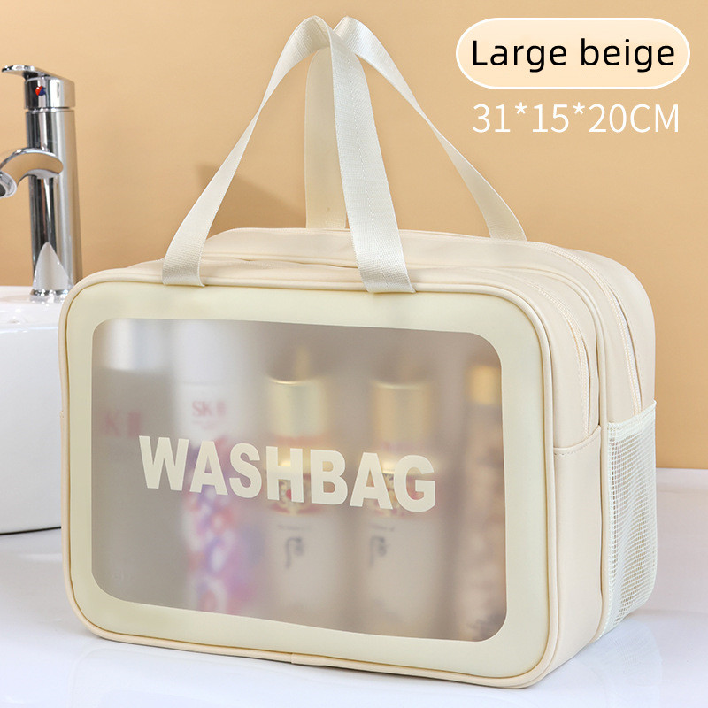 Women Portable Travel Wash Bag Female Transparent Waterproof Makeup Storage Pouch Large Capacity Cosmetic Organizer Beauty Case