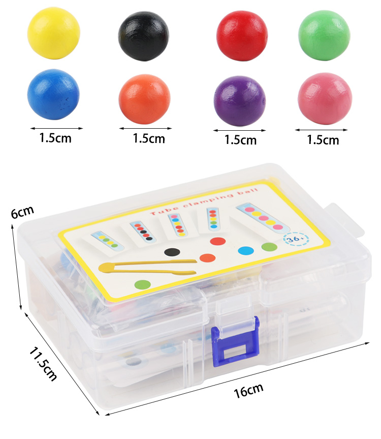 Clip Beads Test Tube Toys For Children Logic Concentration Fine Motor Training Game Montessori Teaching Aids Educational Toy
