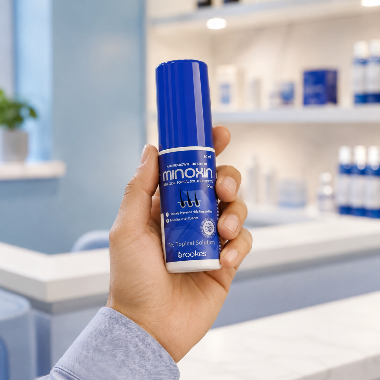 Minoxidil 5% Hair Topical Solution Hairfall Solution Hair Regrowth - Minoxin spray - Minoxidil beard oil