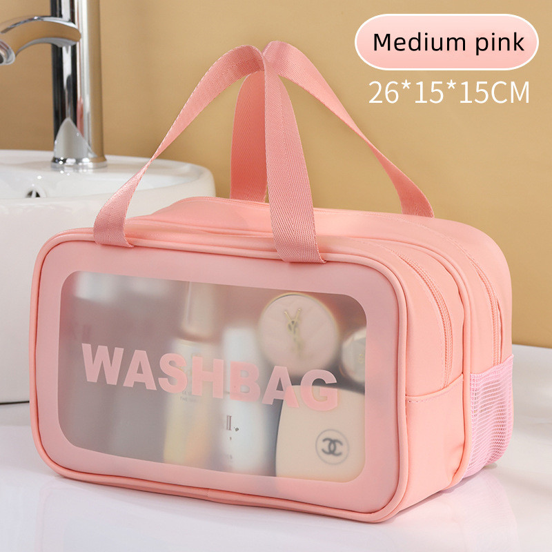 Women Portable Travel Wash Bag Female Transparent Waterproof Makeup Storage Pouch Large Capacity Cosmetic Organizer Beauty Case