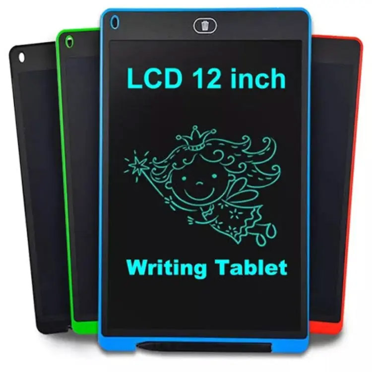 8.5 and 12 inch Multicolor and Single colorLCD Drawing Writing pad, writing tablet for kids, Good quality Multicolor writing tab for kids, No paper, No chalk Painting, writing, Graffiti, practice, calculus pad for children