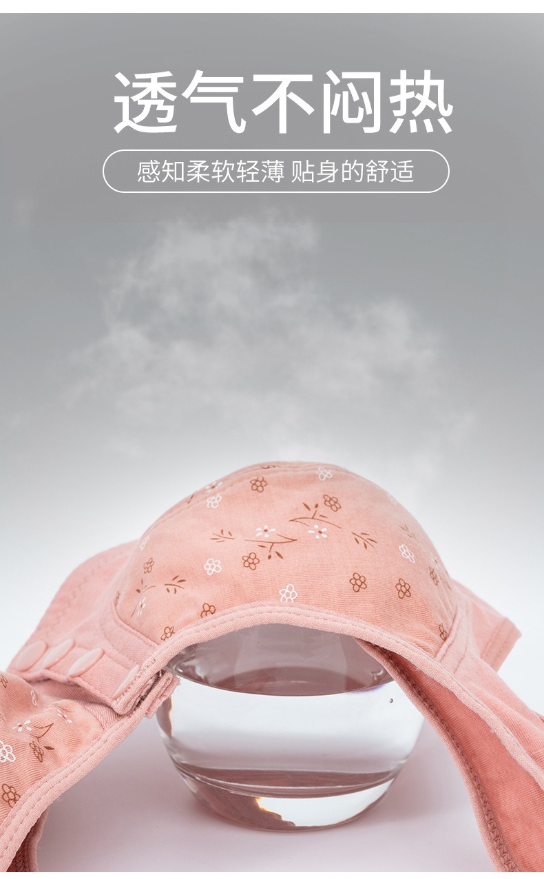 Wire Less Non Padded Full Coverage Front Open Maternity Bra Soft Stretchable Cotton Fabric Pregnant
