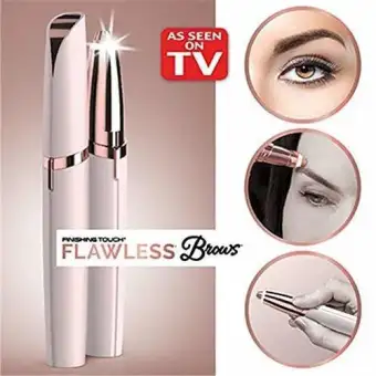 finishing touch flawless brows eyebrow hair remover blush