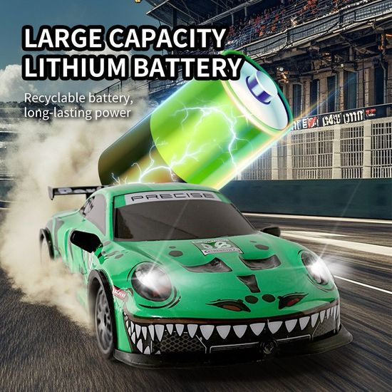 Remote Control Speed Racing 1:20 Scale RC Porsche 4x4 Drifting Car 2.4G RC Drift Car with LED Light, Rechargeable Remote Control Racing Car Vehicle Replaceable Tire Competition Race Car Toy For Kids Boys Best Toy Gifts